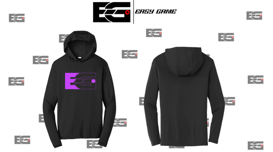 EGC - Lightweight Hoodie Black (H&H Purple EG)