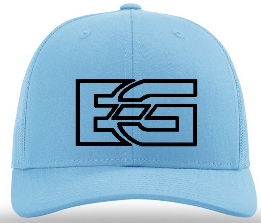 Men's Carolina Blue EG Hat Puff Black