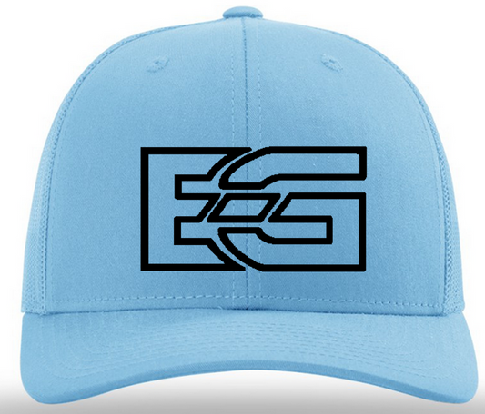 Men's Carolina Blue EG Hat Puff Black