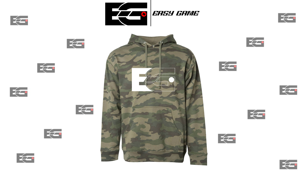 Unisex Midweight Forest Camo Hooded Sweatshirt (Cotton Blend)