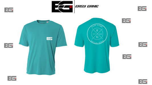 Easy Game Summer Circle X logo (Turquoise - Cotton)