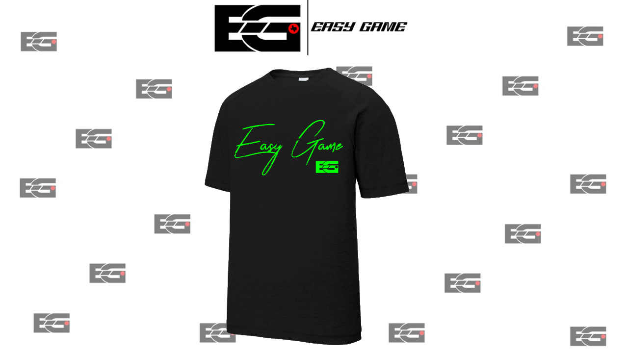 Men's Cursive Easy Game Neon Green