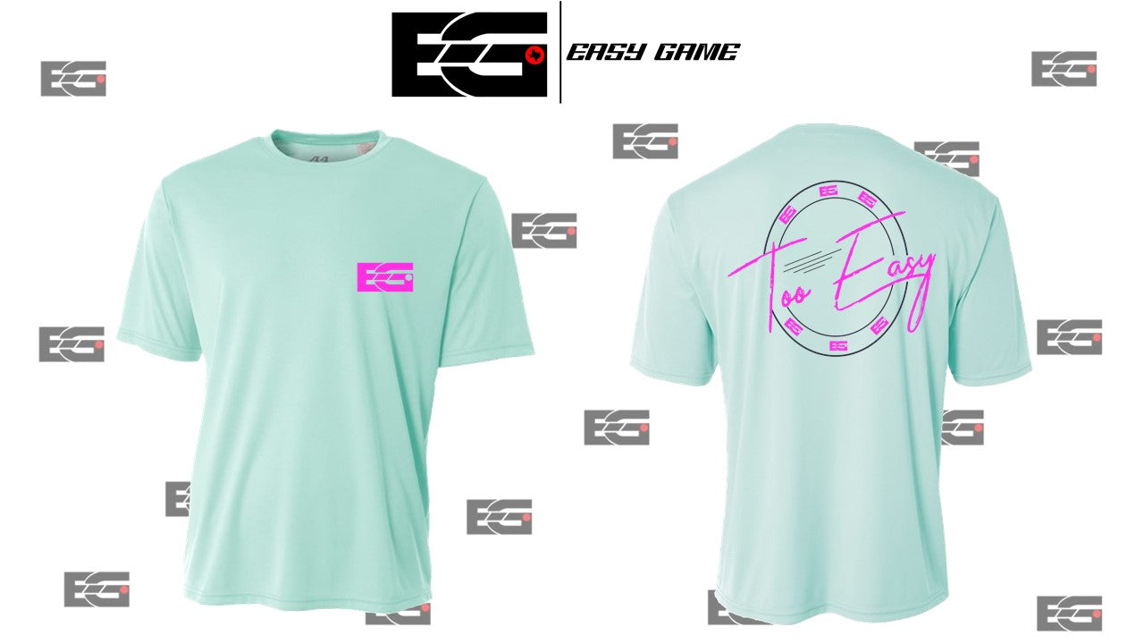 EGC - Abstract Circle - Mint/Hot Pink