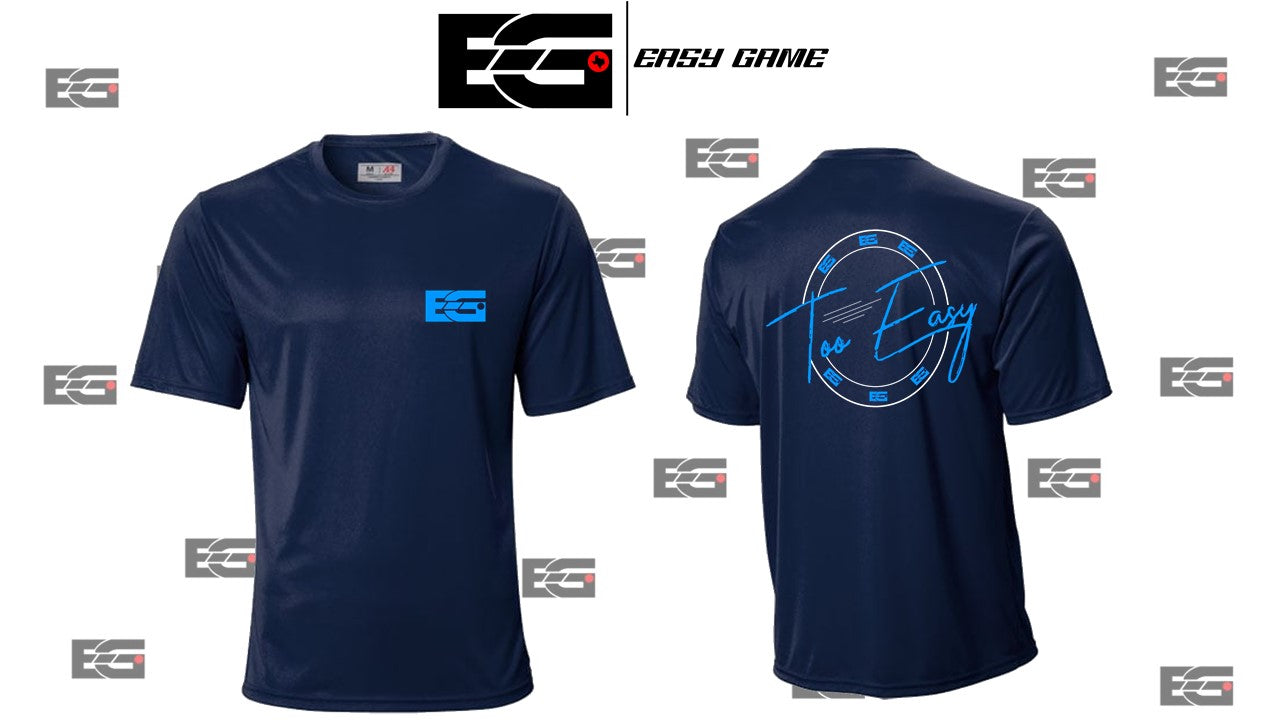 EGC - Abstract Circle - Navy/Neon Blue