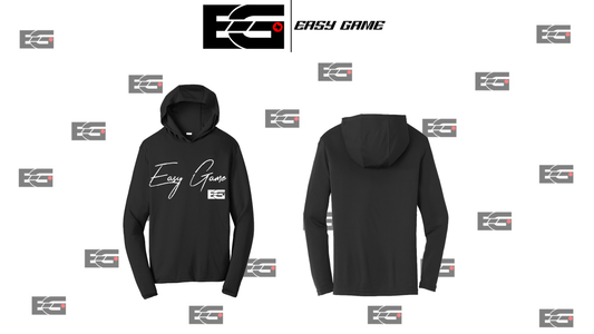 EGC - Lightweight Hoodie Black (White Cursive)