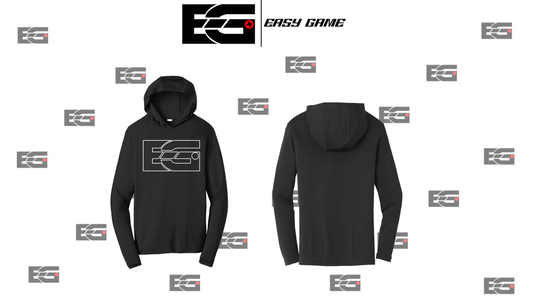 EGC - Lightweight Hoodie Black (White outline)