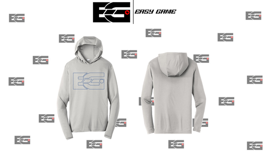 EGC - Lightweight Hoodie Silver (Navy Outline)